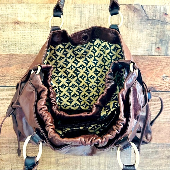 Sigrid Olsen Brown Lamb Leather Large Tote Bag - Picture 6 of 14